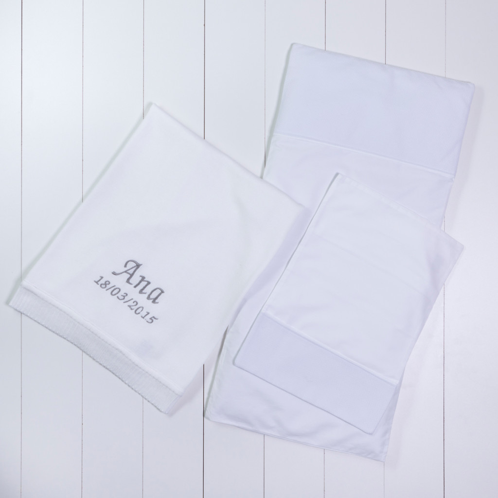 Manta fio tricot colchenete travesseiro carrinho branca presente personalizado bebe comprar