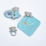 Naninha cheirinho soninho chocalho e porta-retrato urso personalizado azul menino bebe comprar (2)