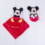 Naninha cheirinho soninho e chocalho Mickey Disney personalizada menino bebe comprar