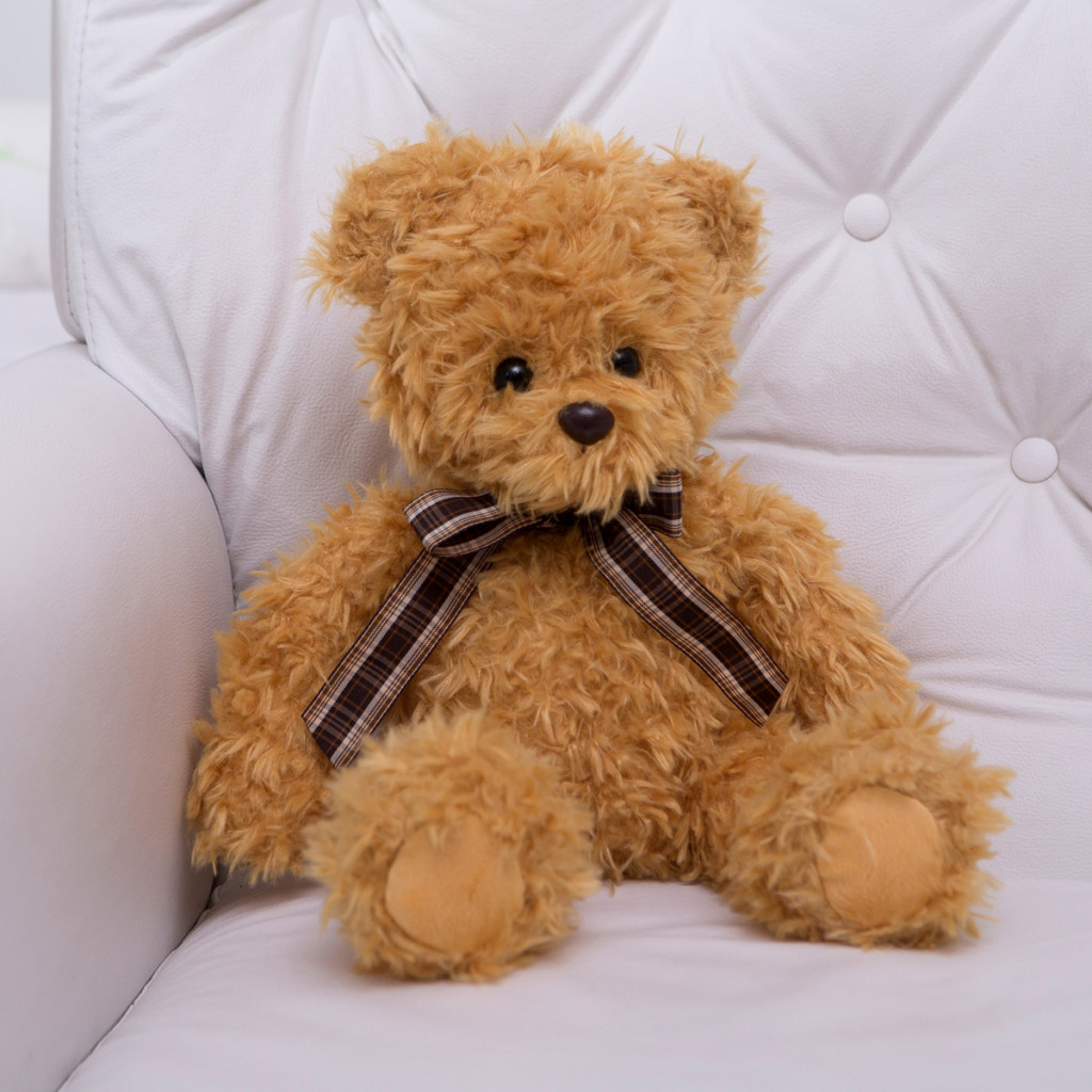 Pelucia urso ingles amarelo presente bebe comprar (e)