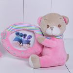 Porta retrato urso personalizada rosa menina bebe comprar (e)