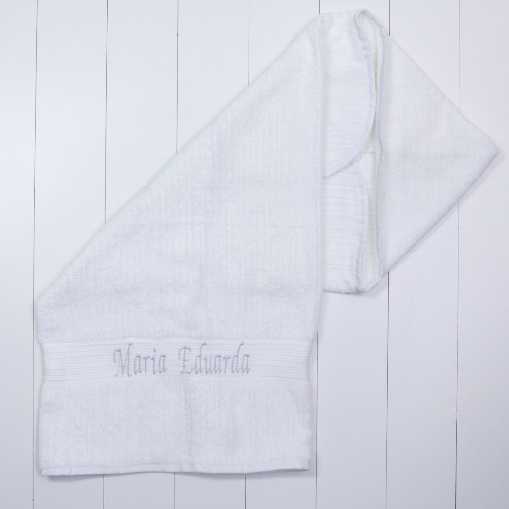 Toalha banho felpuda luxo capuz personalizada bebe menina menino branca comprar