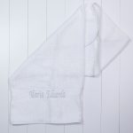 Toalha banho felpuda luxo capuz personalizada bebe menina menino branca comprar