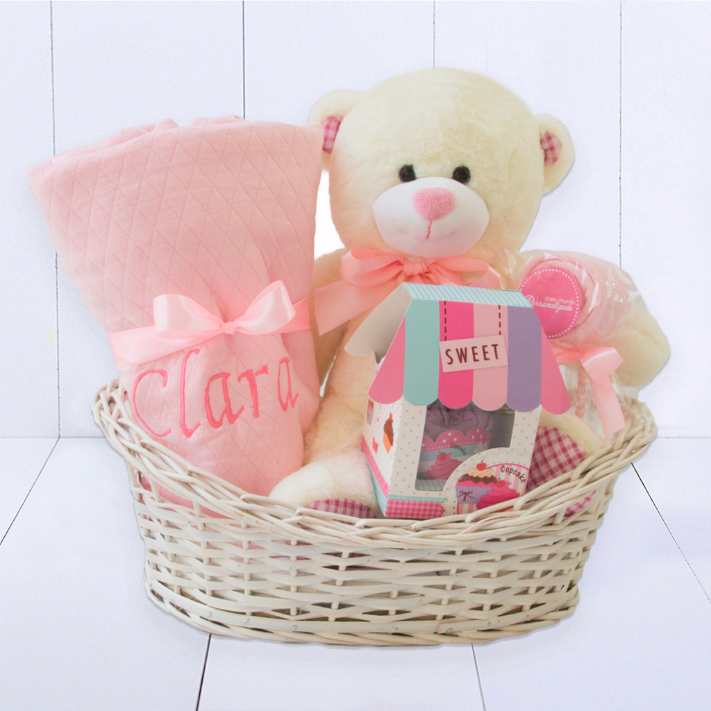 Cesta Maternidade – Rosa – Meninas – NOVA – fundo nosso tablado