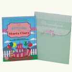 Livro Infantil Personalizado E o Meu Aniversario – meninas – capa com com envelope presente