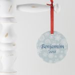 Enfeite para arvore de Natal personalizado – Flocos de neve – 2018