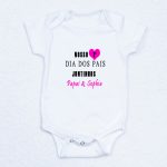 Body (sozinho – produto) bebe recem-nascido – Dia dos Pais – rosa