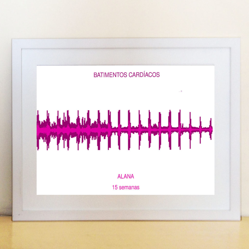 Quadro Onda Sonora – Batimentos Cardiacos Bebe – One