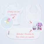 Body babador toalhinha de boca brancos para cestas meninas