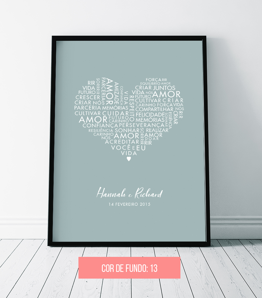 Quadro personalizado para casamento
