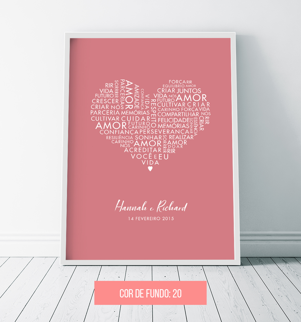 Quadro para recepção de casamento – fundo rosa antigo