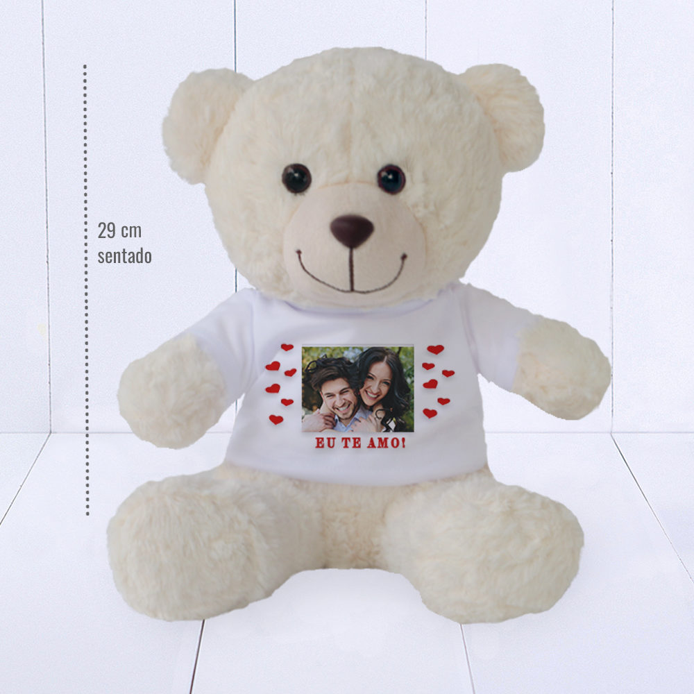 Presente Dia dos Namorados - urso de pelúcia personalizado