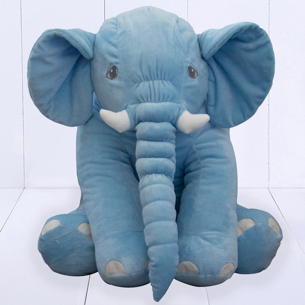 presente para recém-nascido menino - elefante travesseiro de pelúcia grande