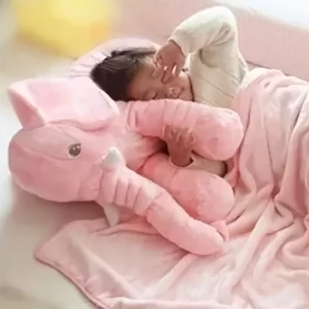 Presente para bebê de 1 ano - travesseiro elefante de pelúcia