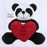 Panda Toybrink com Coracao – TEXTO – Seu Texto Aqui