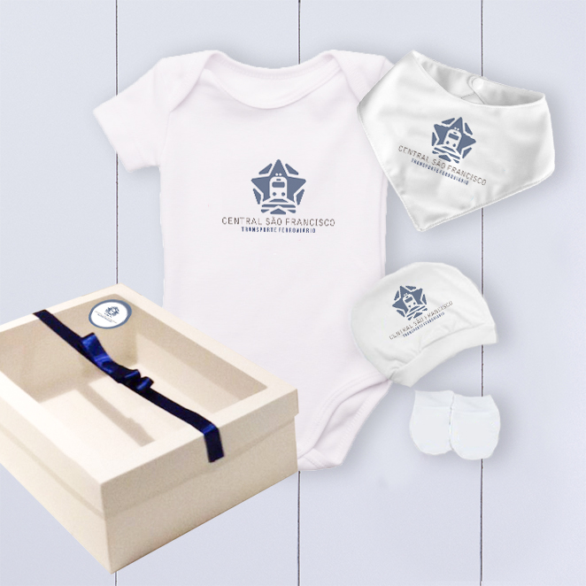 Kit bebê para empresas - personalizado com logo