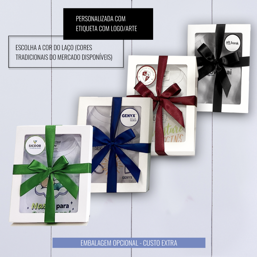 Embalagem - caixinha com visor - item extra - custo adicional