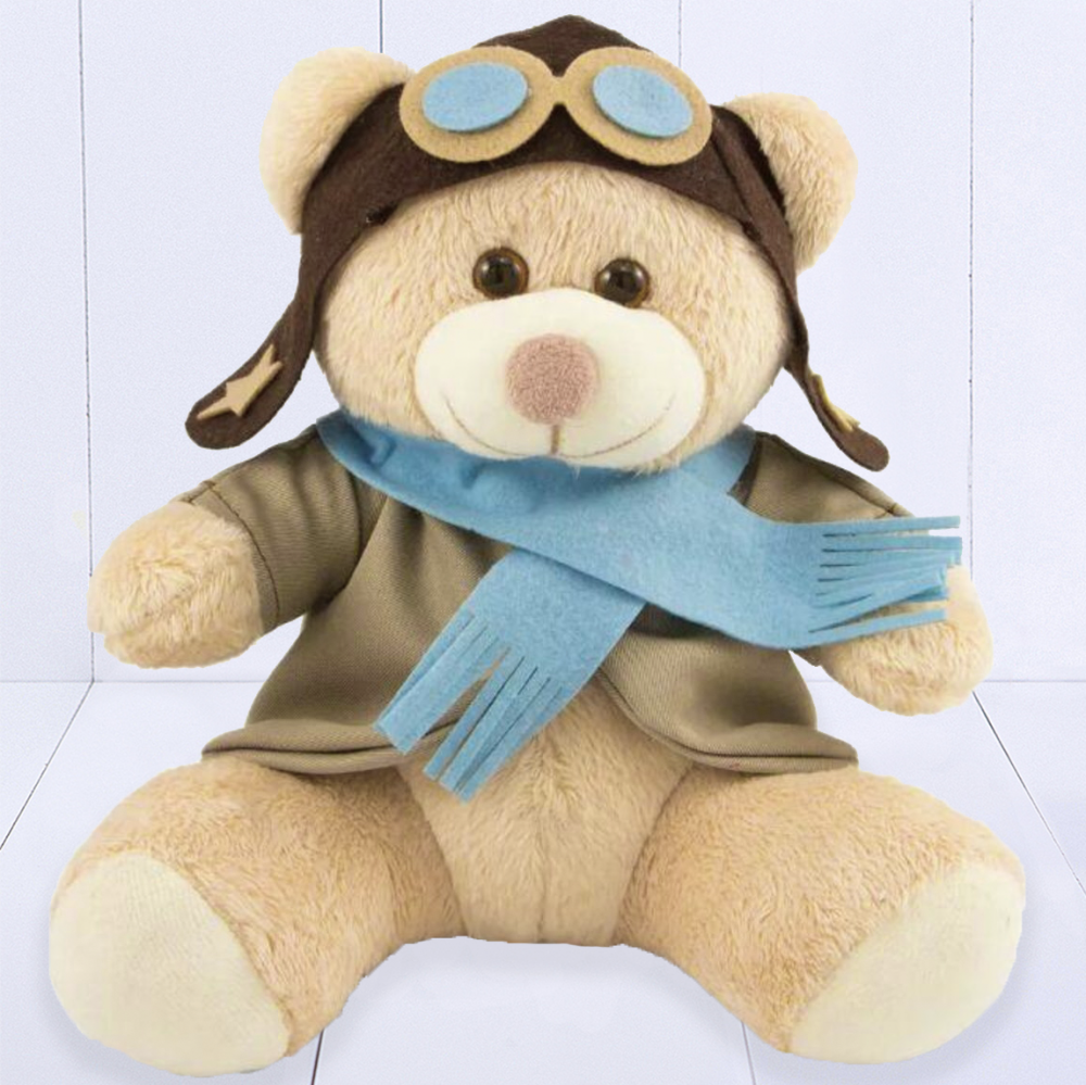 Presente para bebê menino - ursinho aviador