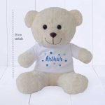 Urso BRU com CAMISETA personalizada – estrelas – meninos