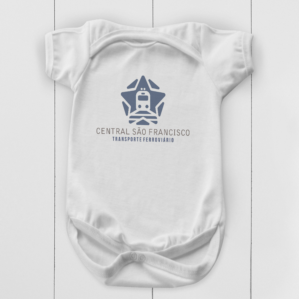 Body bebê personalizado com logo da empresa