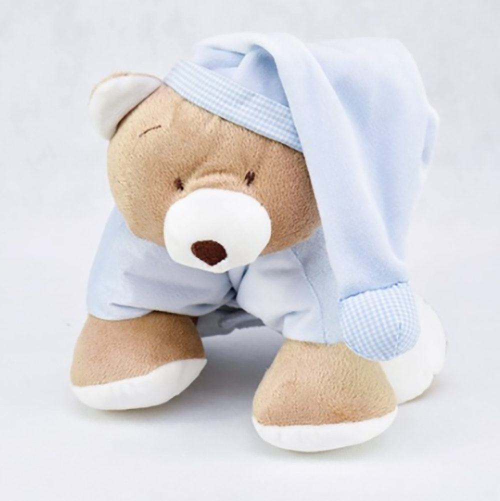 Presente para bebê menino - urso travesseiro azul