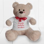 Urso Beijo 55cm com camiseta personalizada