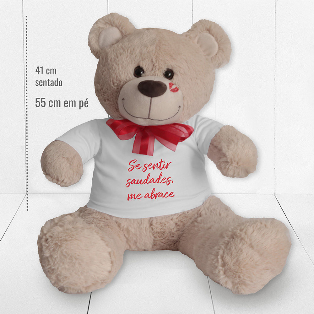 Urso de pelúcia para Dia dos Namorados - personalizado