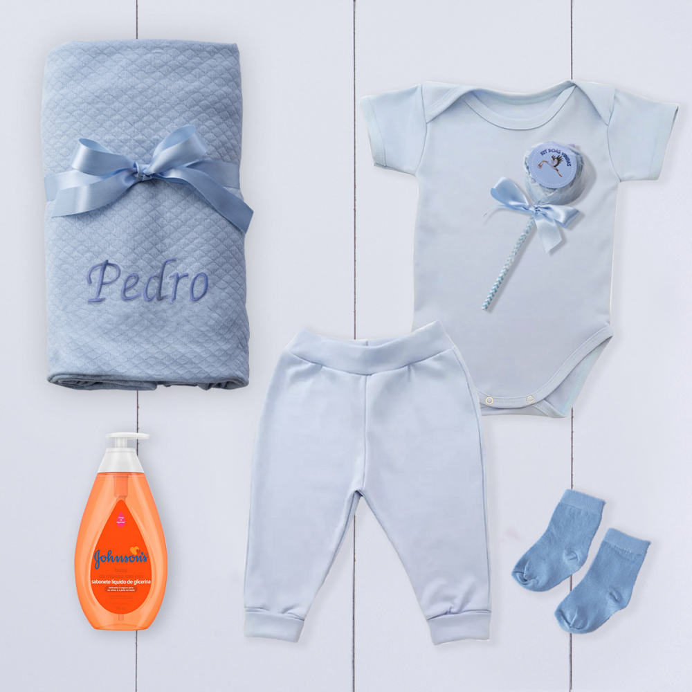 Kit Bebê Corporativo Boas-vindas com Manta c/ sua Logo - Mod 2 - Meu ...
