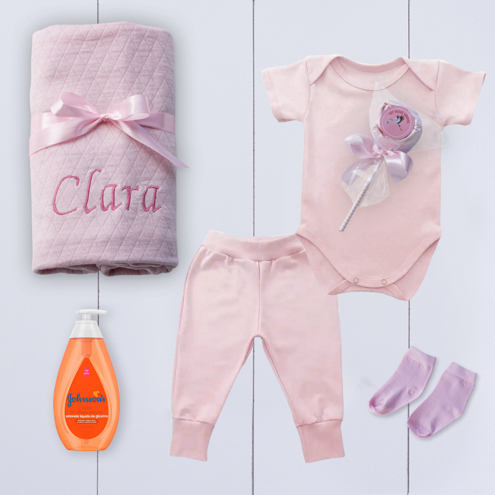 Kit Bebê Corporativo Boas-vindas com Manta c/ sua Logo - Mod 2 - Meu ...