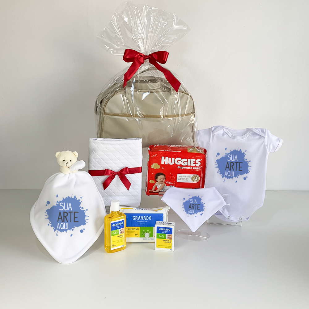kit parentalidade corporativo modelo 1 personalizado com logo arte