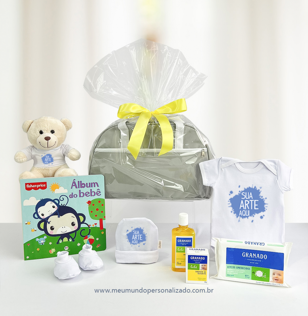 Kit Mamãe Bebê c/ Bolsa Maternidade Corporativo - Mod 2