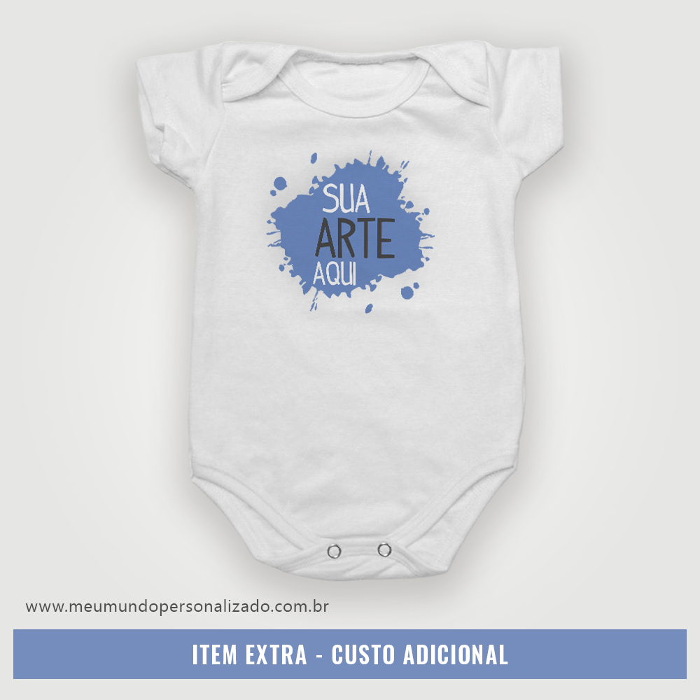 Body bebêpersonalizado com logo ou arte - item extra