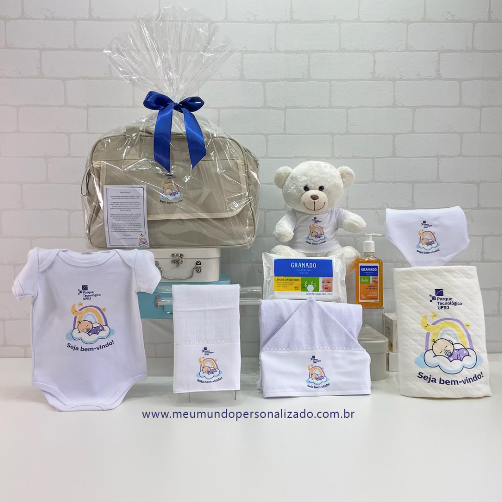 Kit enxoval bebê corporativo Parque Tecnológico UFRJ