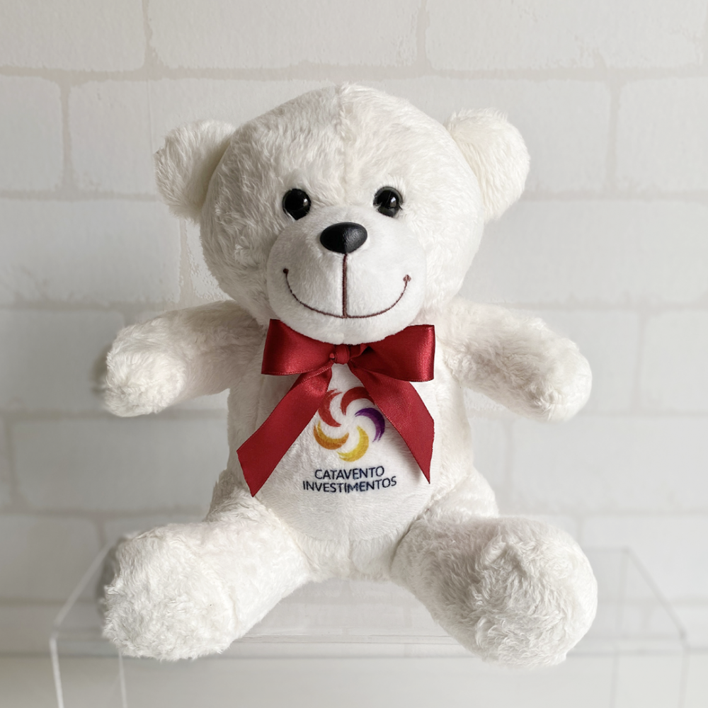 Ursinho de pelúcia personalizado com logo ou arte